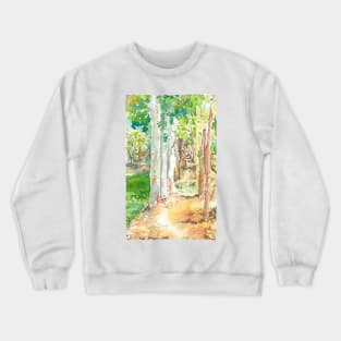 Forest Path on a Farm in Laos Crewneck Sweatshirt